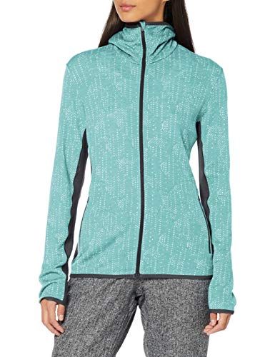 Icebreaker women's away long shop sleeve zip hood showers